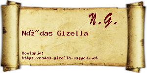 Nádas Gizella névjegykártya