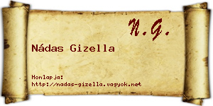 Nádas Gizella névjegykártya